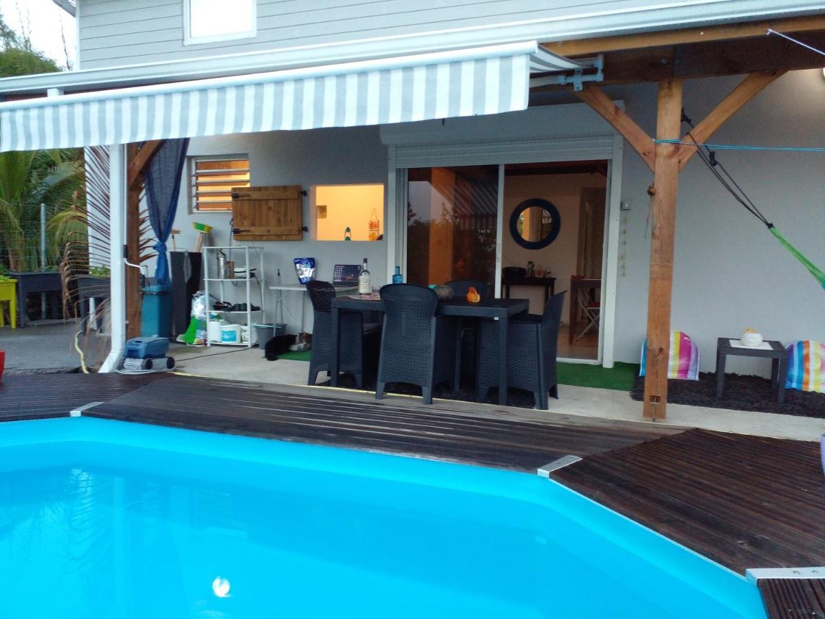 Chambre Chez L'Habitant Avec Piscine Privative Et Vue Panoramique Sur La Mer Des Caraibes Desmarinieres Exteriér fotografie