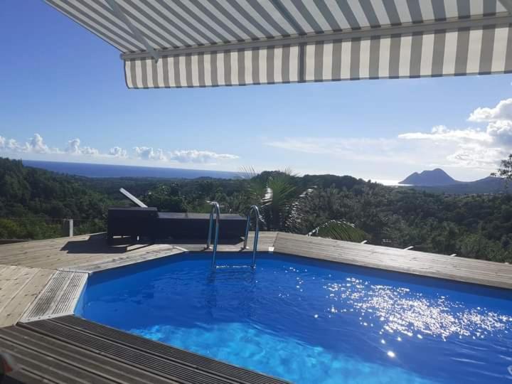 Chambre Chez L'Habitant Avec Piscine Privative Et Vue Panoramique Sur La Mer Des Caraibes Desmarinieres Exteriér fotografie