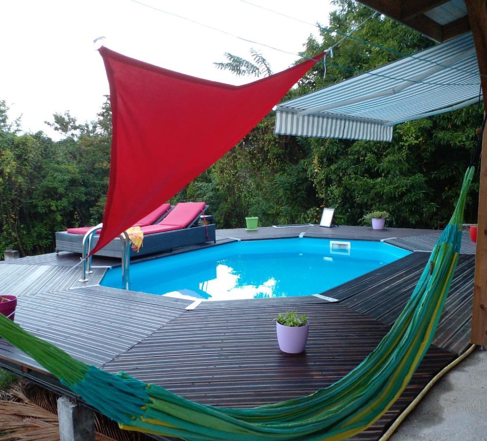Chambre Chez L'Habitant Avec Piscine Privative Et Vue Panoramique Sur La Mer Des Caraibes Desmarinieres Exteriér fotografie
